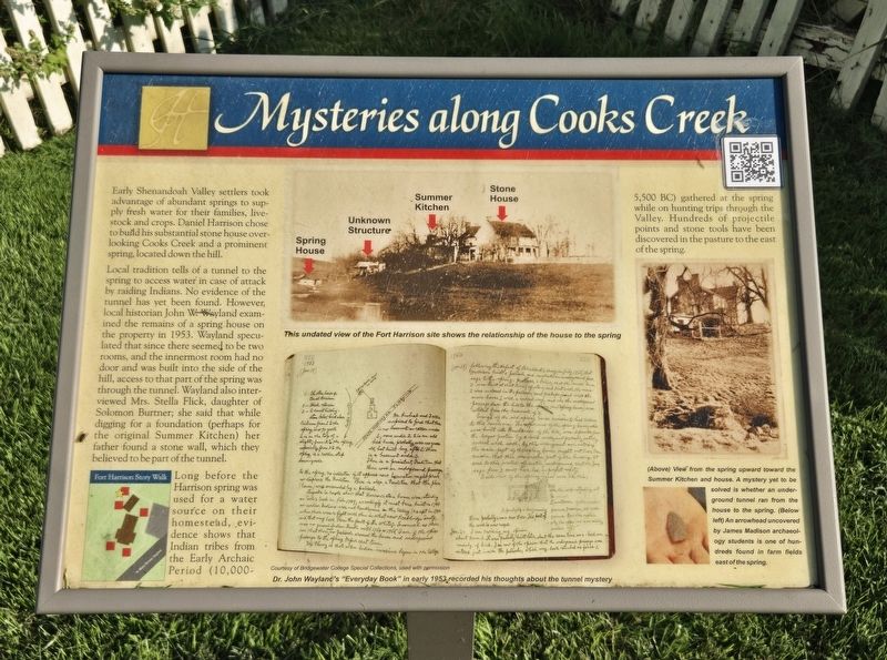 Mysteries along Cooks Creek Marker image. Click for full size.