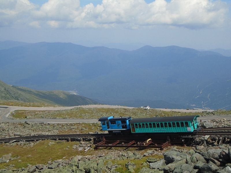 Cog Railway Near the Mount Washington Summit image. Click for full size.