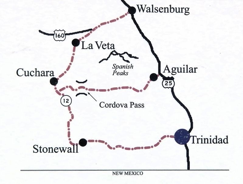 Marker detail: Scenic Highway of Legends map image. Click for full size.