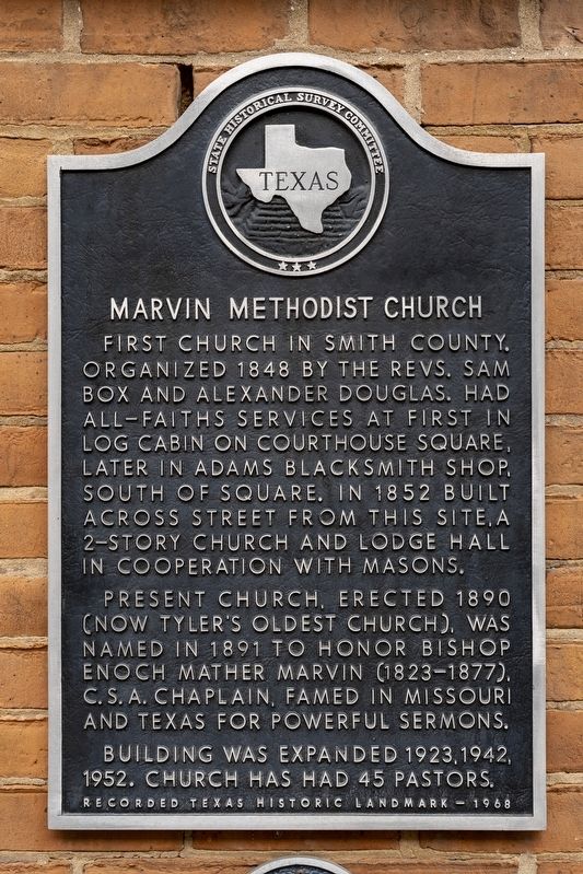 Marvin Methodist Church Marker image. Click for full size.