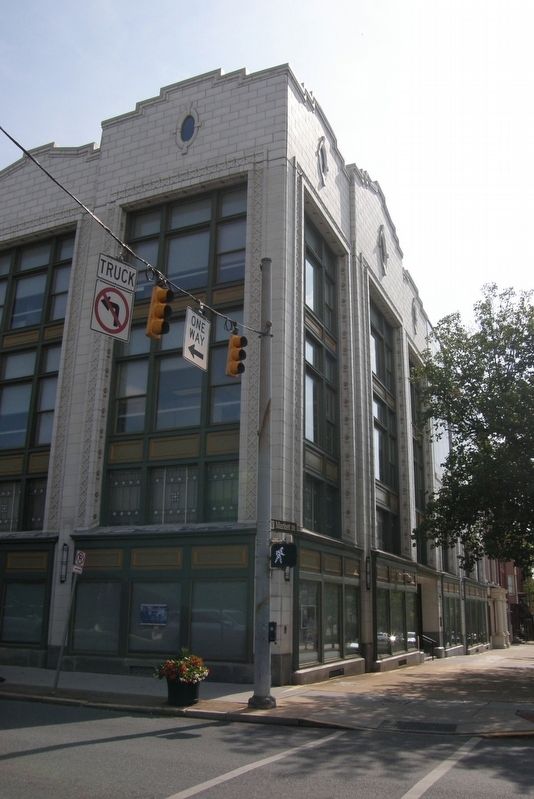 The Franklin Press marker site image. Click for full size.