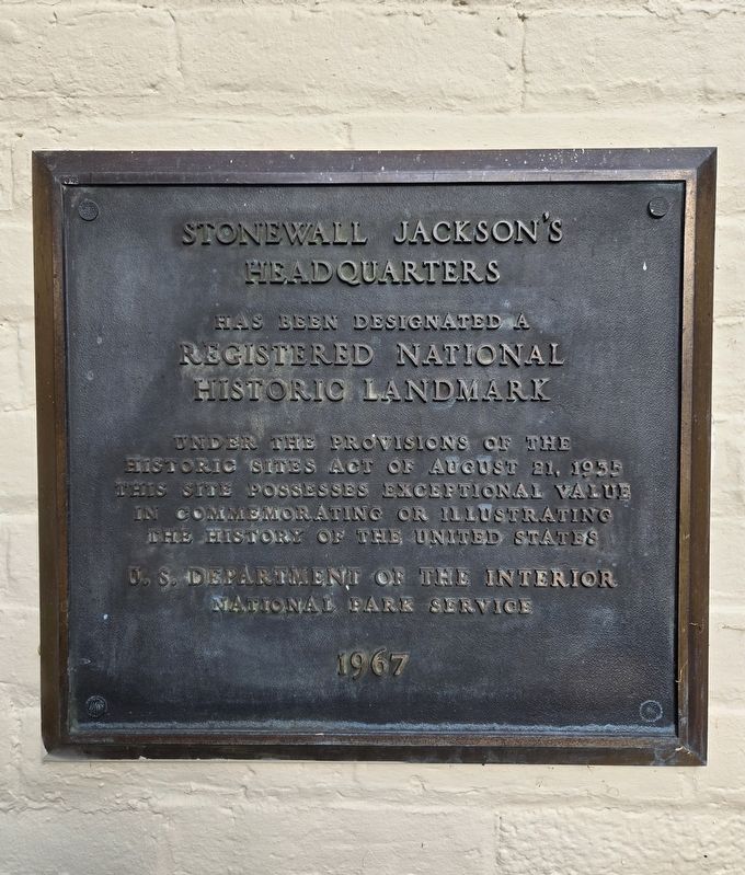 Stonewall Jackson's Headquarters Marker image. Click for full size.