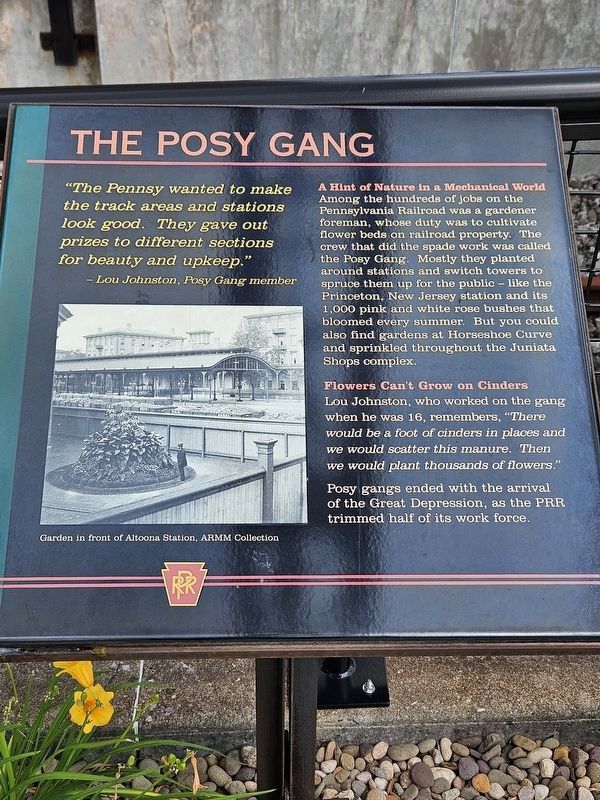 The Posy Gang Marker. Click for full size. The Posy Gang Marker image. Click for full size.