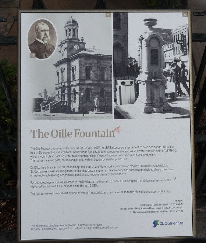 The Oille Fountain - Marker. Click for full size. The Oille Fountain - Marker image. Click for full size.