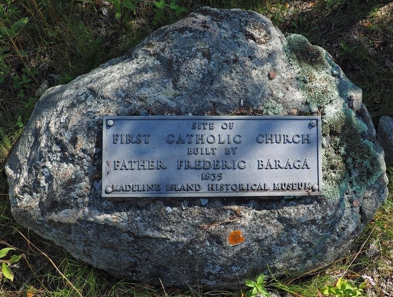 Site of First Catholic Church Marker. Click for full size. Site of First Catholic Church Marker image. Click for full size.