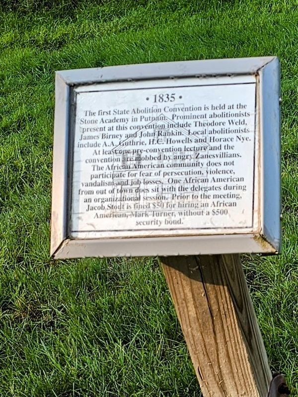 1835 Marker. Click for full size. 1835 Marker image. Click for full size.