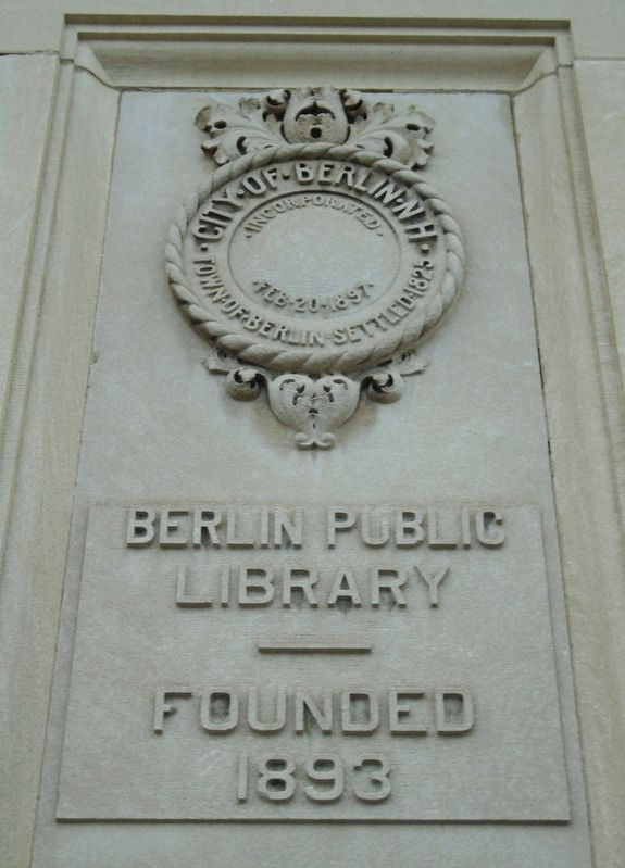 Berlin Public Library Marker image. Click for full size.