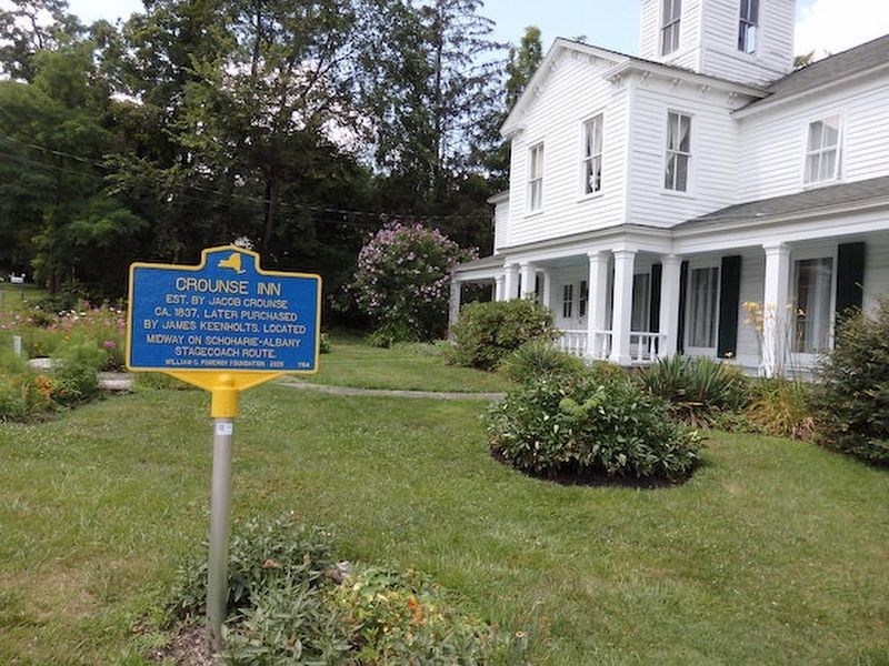 Crounse Inn and new marker. Click for full size. Crounse Inn and new marker image. Click for full size.