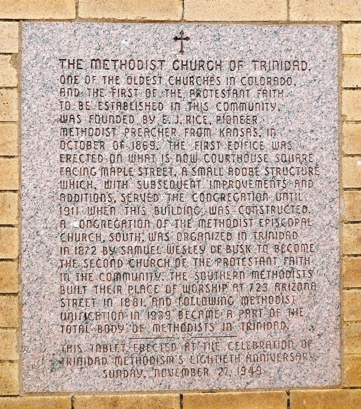 The Methodist Church of Trinidad Marker image. Click for full size.