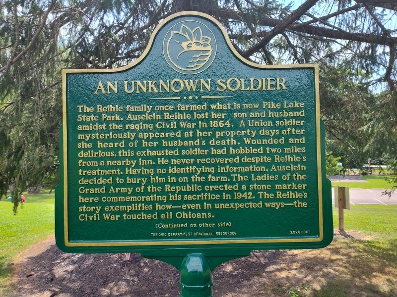 An Unknown Soldier Marker, Side One image. Click for full size.