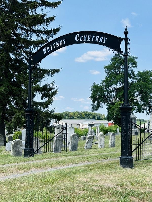 Cemetery Entrance For The Marker image. Click for full size.