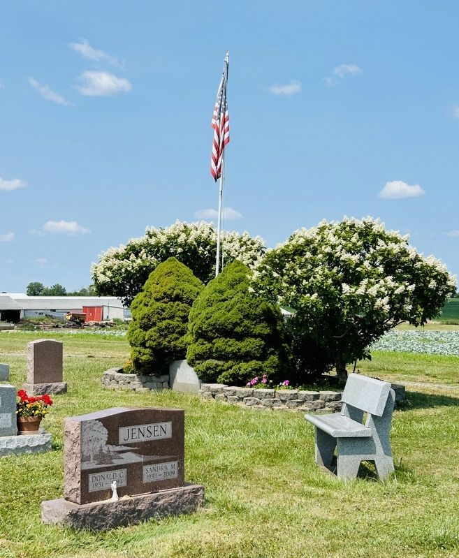 Veterans Memorial And Farm East of Cemetery image. Click for full size.