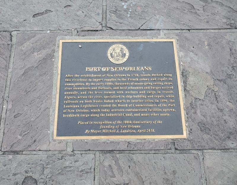 Port of New Orleans Marker. Click for full size. Port of New Orleans Marker image. Click for full size.