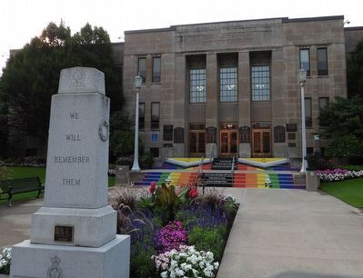 War Memorial, Royal Canadian Legion Branch 24 - Marker in context image. Click for full size.