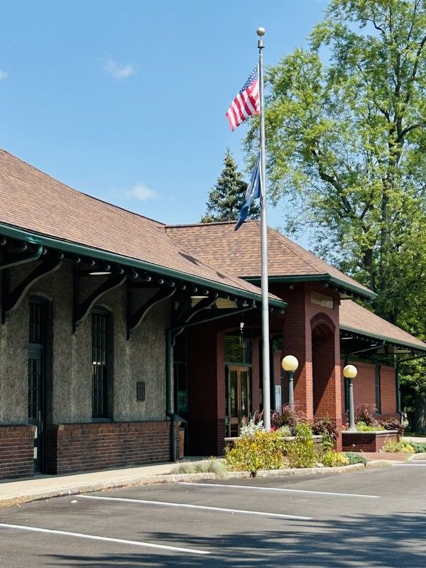 The Clifton Springs Library Marker image. Click for full size.