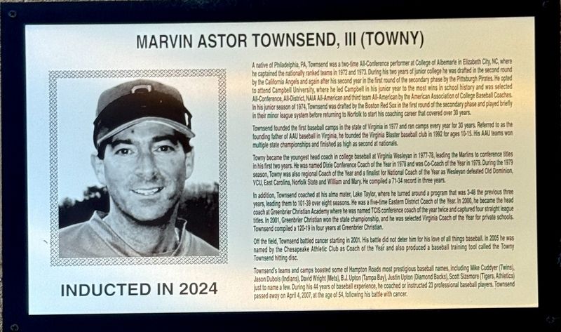 Marvin Astor Townsend III (Towny) Marker image. Click for full size.