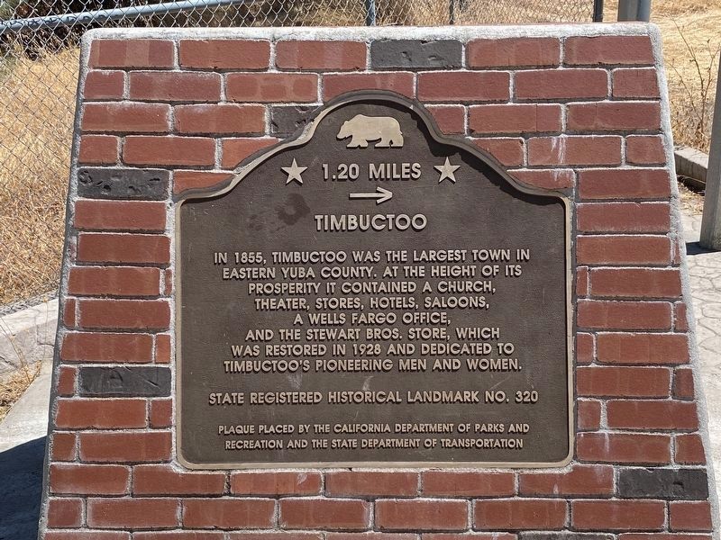 Timbuctoo 1.20 Miles ➝ Marker image. Click for full size.