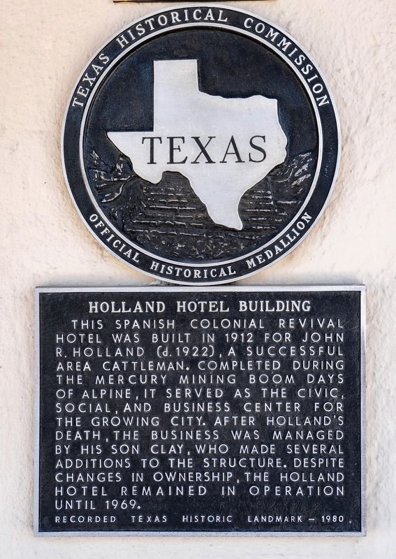 Holland Hotel Building Marker. Click for full size. Holland Hotel Building Marker image. Click for full size.
