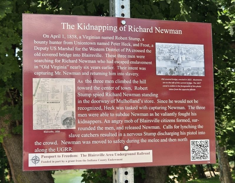 The Kidnapping of Richard Newman Marker image. Click for full size.
