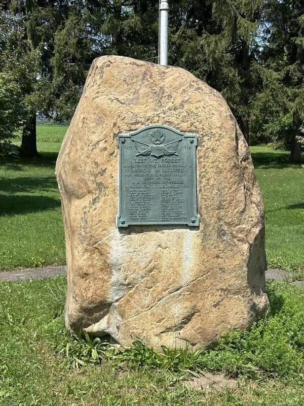 “Lest We Forget” Marker. Click for full size. “Lest We Forget” Marker image. Click for full size.