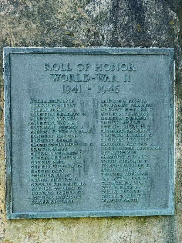 Roll Of Honor Marker image. Click for full size.