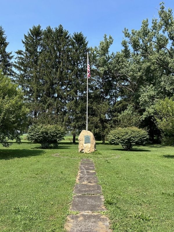 Roll Of Honor Marker Is On The Right Side Of The Rock image. Click for full size.