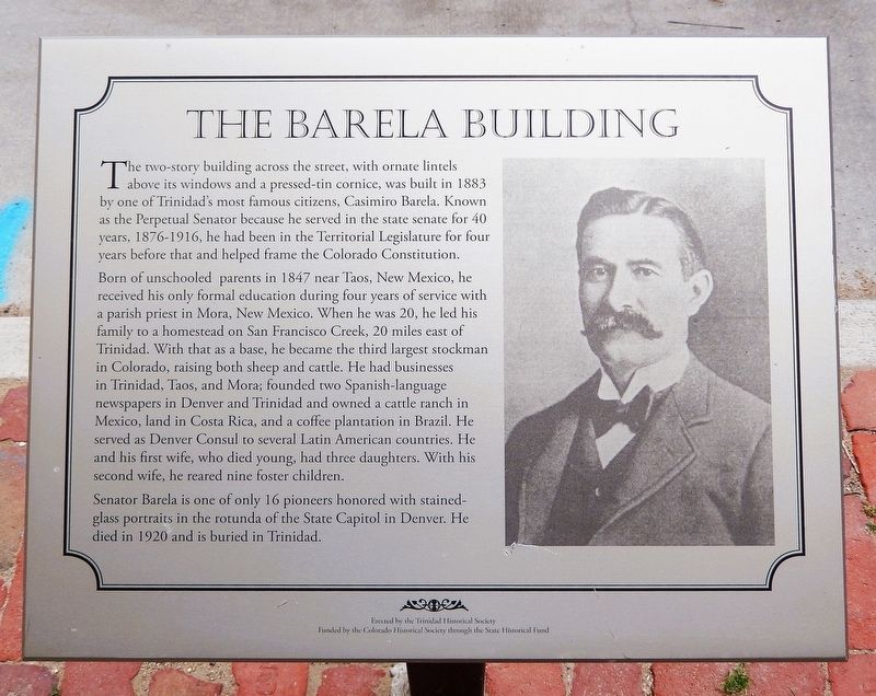 The Barela Building Marker image. Click for full size.