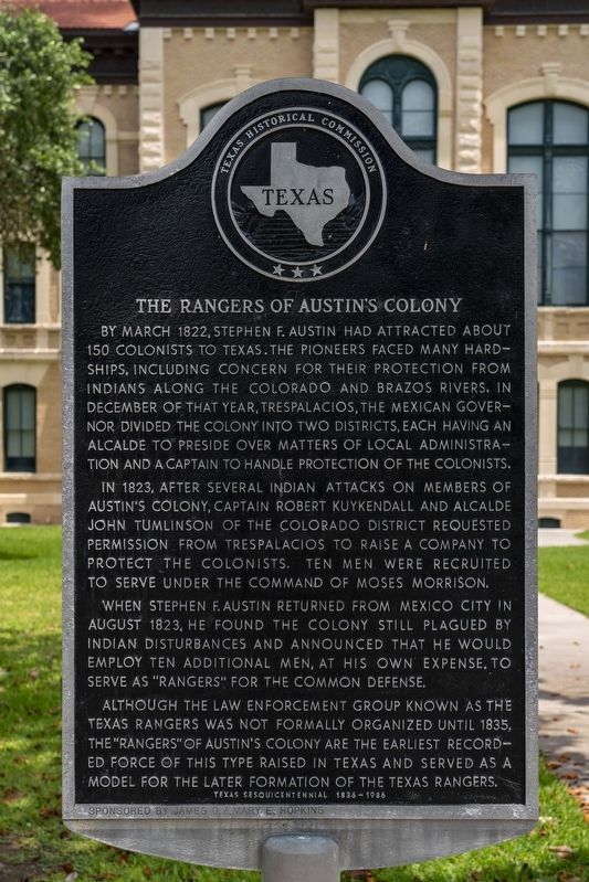The Rangers of Austin's Colony Marker image. Click for full size.