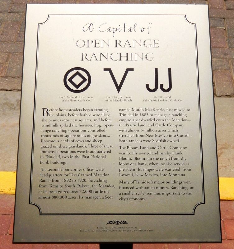 A Capital of Open Range Ranching Marker image. Click for full size.