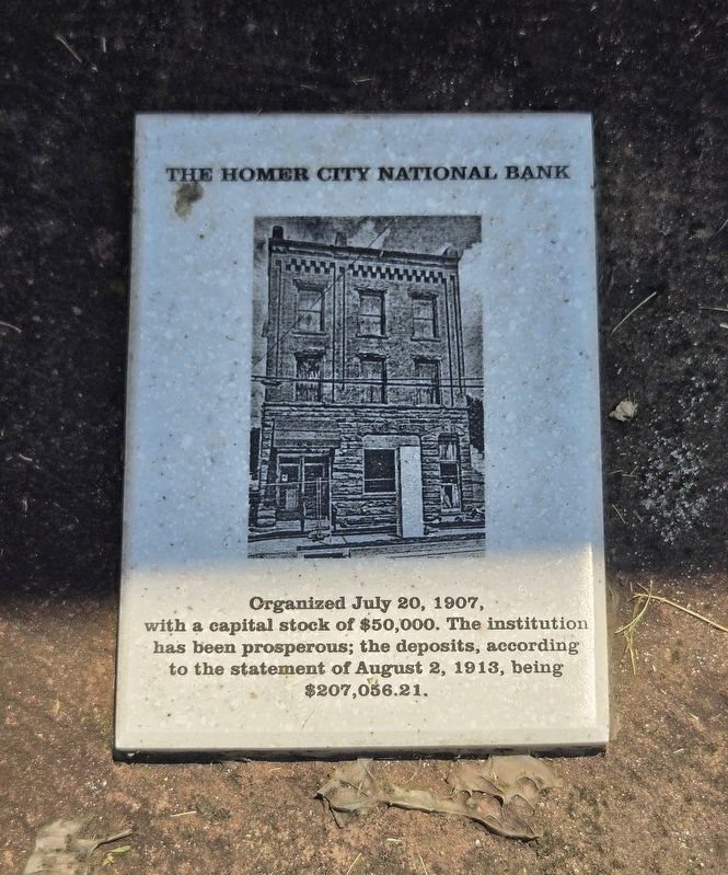 The Homer City National Bank Marker image. Click for full size.