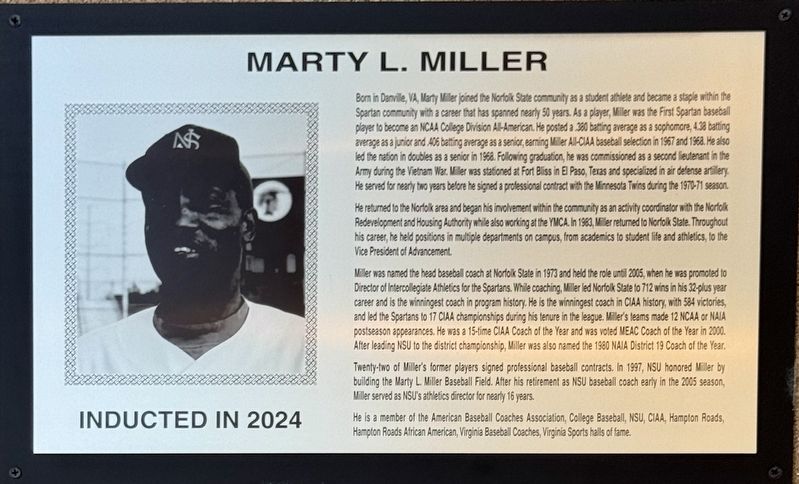 Marty L. Miller Marker image. Click for full size.