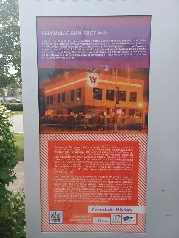 Ferndale Fun Fact Marker. Click for full size. Ferndale Fun Fact Marker image. Click for full size.