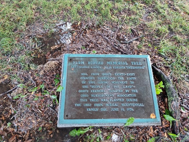 Farm Bureau Memorial Tree Marker image. Click for full size.