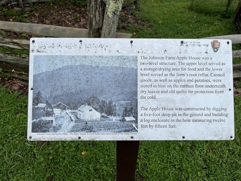Johnson Farm Apple House Marker image. Click for full size.