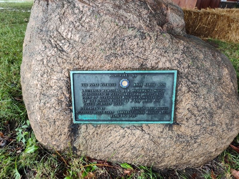 Memorial to the First Buckeye Boys State 1936 Marker. Click for full size. Memorial to the First Buckeye Boys State 1936 Marker image. Click for full size.