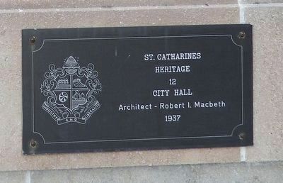 St. Catharines City Hall - Marker. Click for full size. St. Catharines City Hall - Marker image. Click for full size.