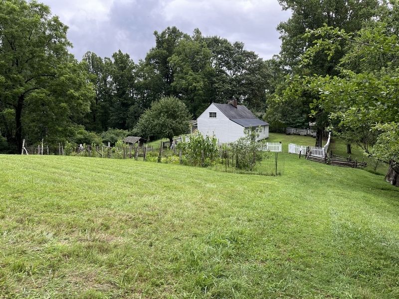 Back of Johnson Farmhouse, Apple House, and Gardens image. Click for full size.