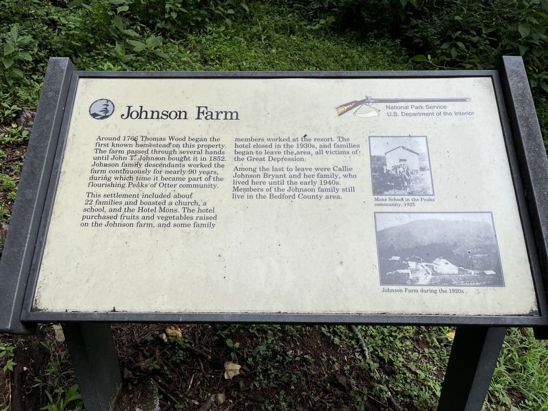 Johnson Farm Marker image. Click for full size.