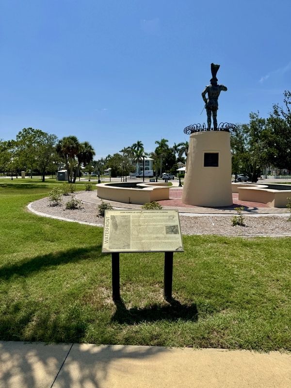 Juan Ponce de Leon - Discoverer of Florida Marker image. Click for full size.