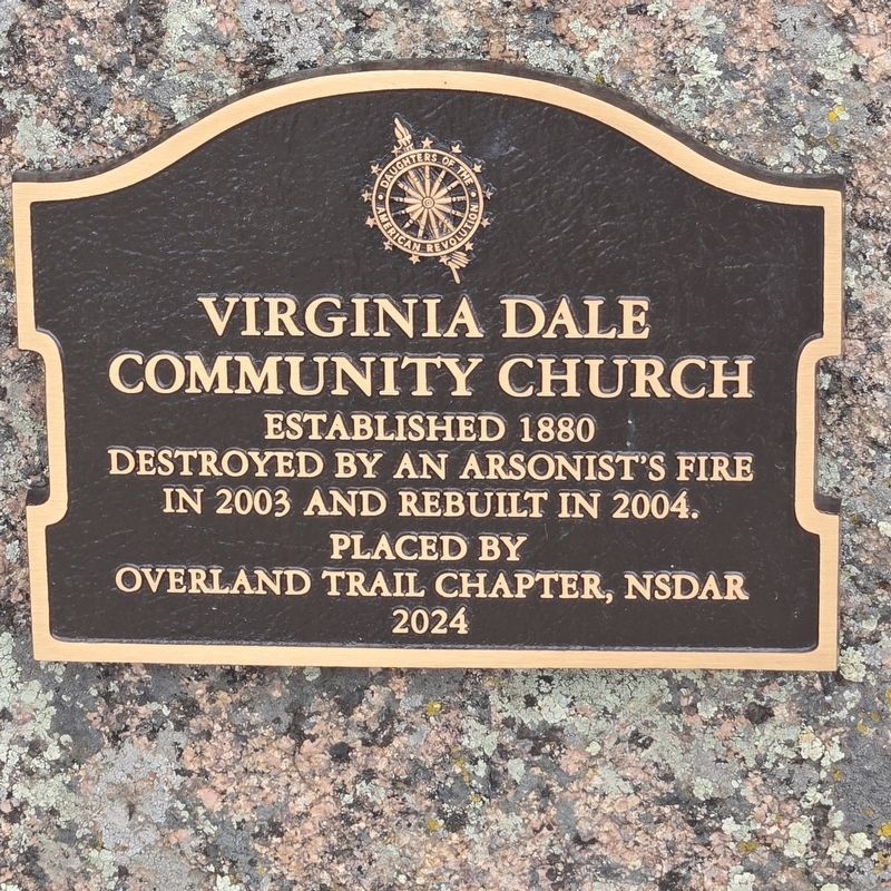 Virginia Dale Community Church Marker image. Click for full size.
