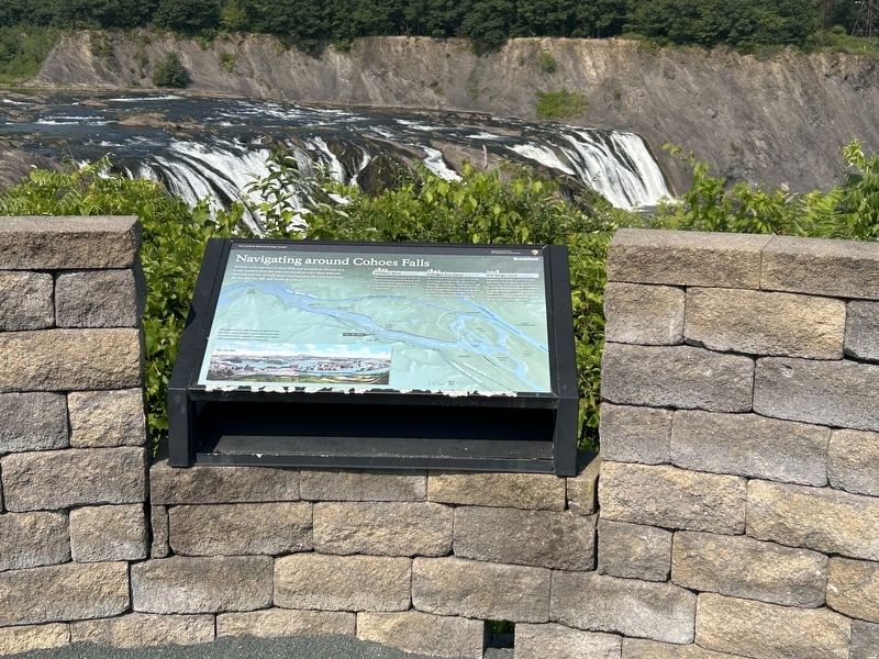 Navigating Around Cohoes Falls Marker. Click for full size. Navigating Around Cohoes Falls Marker image. Click for full size.