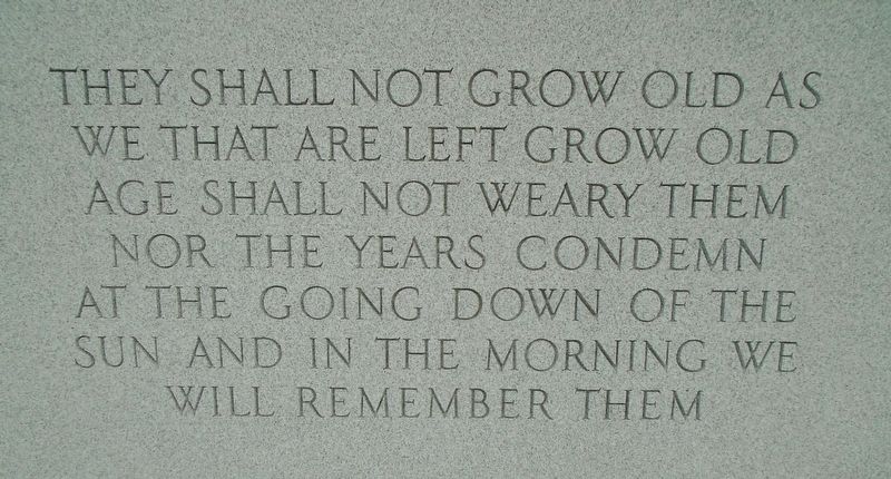 Youth Triumphant Memorial Epitaph image. Click for full size.