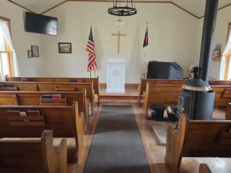 Virginia Dale Community Church sanctuary image. Click for full size.