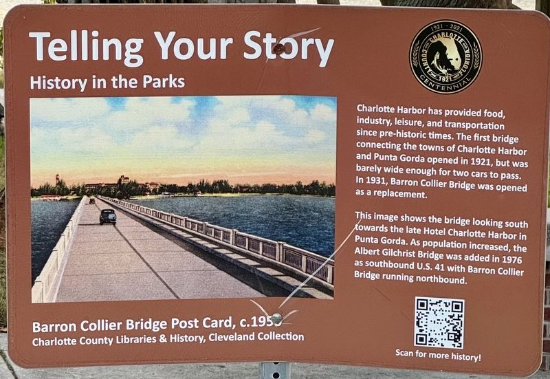Barron Collier Bridge Marker image. Click for full size.
