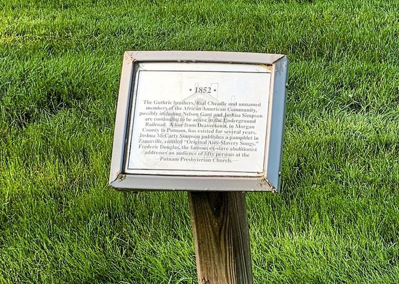 1852 Marker image. Click for full size.