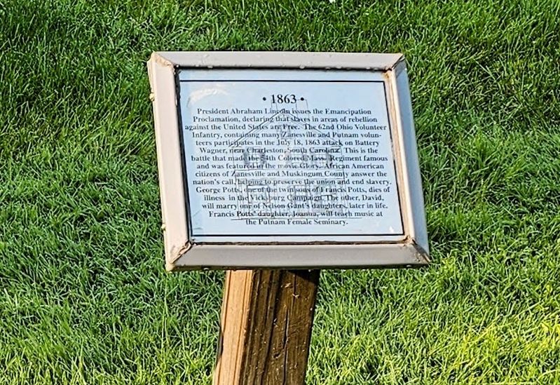 1863 Marker image. Click for full size.