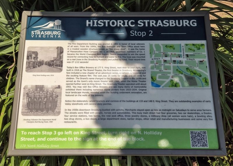 Historic Strasburg Marker image. Click for full size.