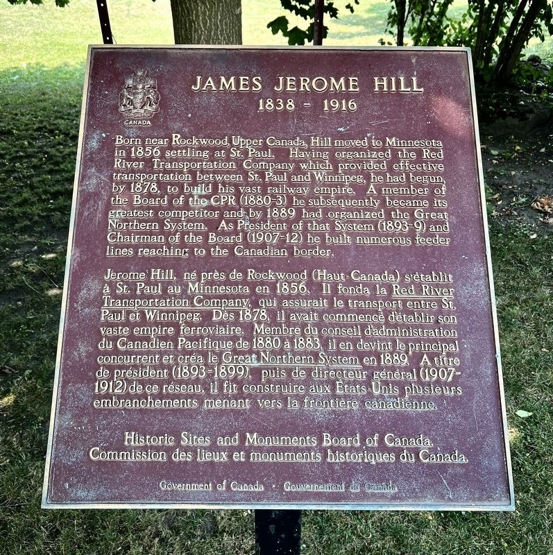 James Jerome Hill Marker. Click for full size. James Jerome Hill Marker image. Click for full size.