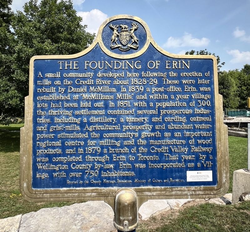 The Founding of Erin Marker. Click for full size. The Founding of Erin Marker image. Click for full size.