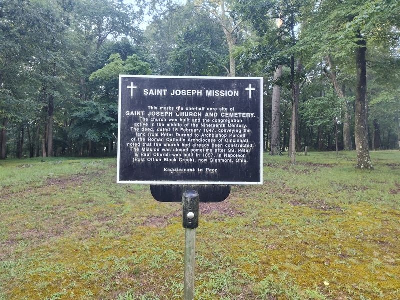 Saint Joseph Mission Marker. Click for full size. Saint Joseph Mission Marker image. Click for full size.